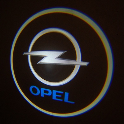 Подсветка в двери с логотипом Opel